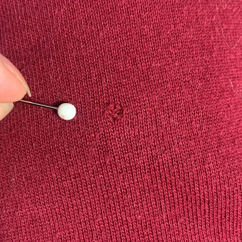 Vintage 90’s Harrods Burgundy Sweatshirt - Picture 16 of 17